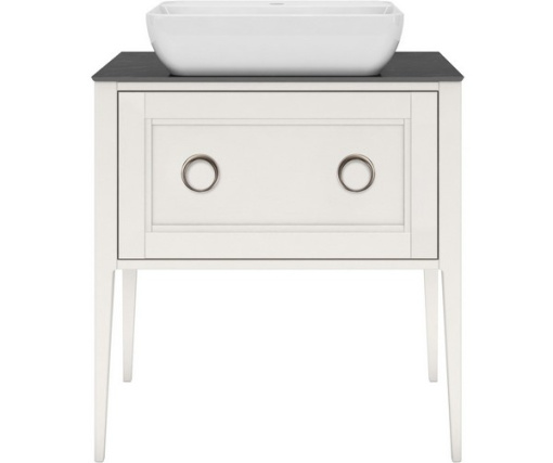 PL.CN.80.1+1/WHT.M Тумба PLAZA Classic NEO напольная 1+1 ящик 80, белая матовая