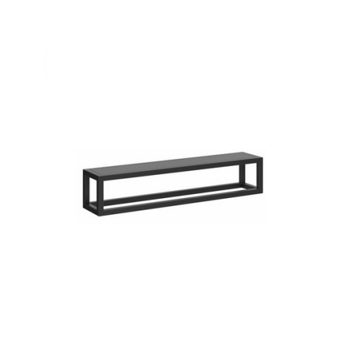 PL.N.sh.55/BLK Полка PLAZA Next металлическая с крышкой 55 черный матовый