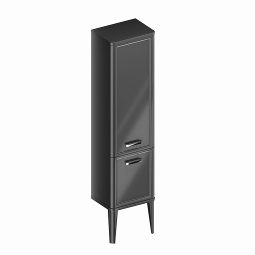PO.M.150/BLK Пенал POMPEI напольный/подвесной 150, черный глянцевый