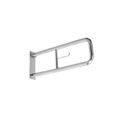 Поручень настенный откидной с бумагодержателем 800*230 мм, POR-0000005