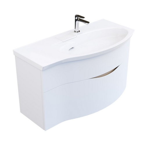 RV.100Rh/WHT.M Тумба RIVA 100 см правая, белая матовая