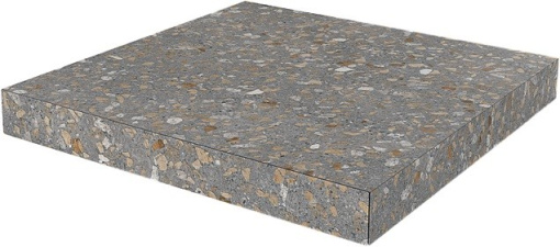 SG632220R/GCA Ступень угловая клееная Терраццо коричневый  33x33x0,9
