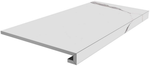 SG849990R/GCF Ступень клееная Монте Тиберио белый матовый 33x80x0,9