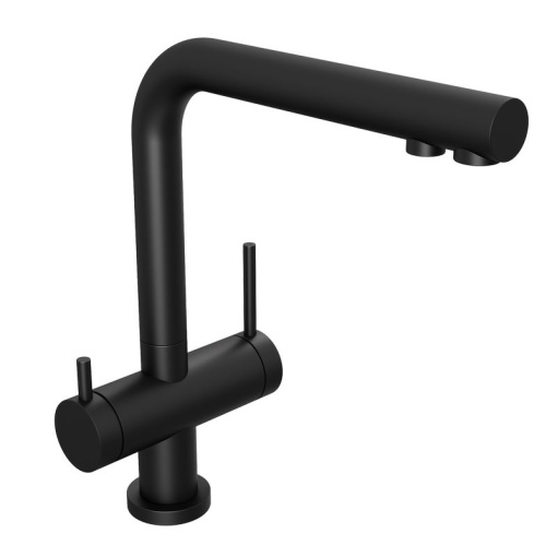 Смеситель для кухни Abelsberg Pura UVF70929MB с возможностью подключения фильтра для воды, вулканический черный