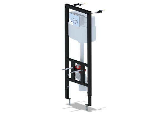 Инсталляция для унитаза 50 см АНИ Пласт WCP1131 1350х522х225 мм с круглой клавишей хром