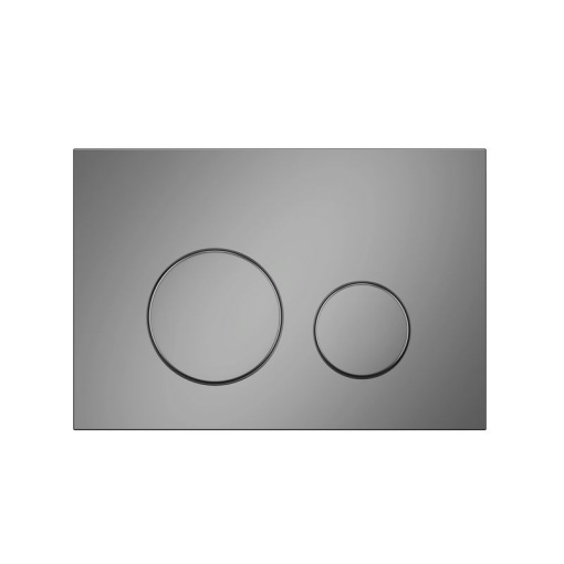 Клавиша смыва для скрытой инсталляции унитаза, АНИ Пласт, круглая, матовый хром, WP1311