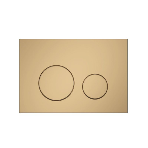 Клавиша АНИ Пласт для системы скрытой установки унитаза золото матовое, клавиша золото матовое WP1355