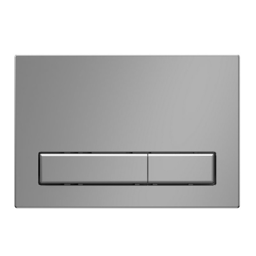 Клавиша смыва для скрытой инсталляции унитаза, АНИ Пласт, прямоугольная, матовый хром, WP1411