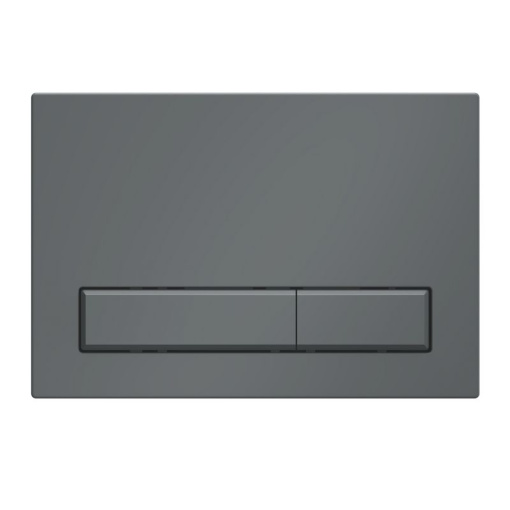Клавиша смыва АНИ Пласт WP1477 для системы скрытой установки унитаза графит матовый прямоугольная