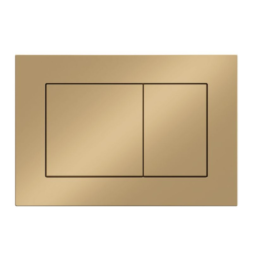 Клавиша АНИ пласт для системы скрытой установки унитаза прям. квадрат золото матовое WP1755