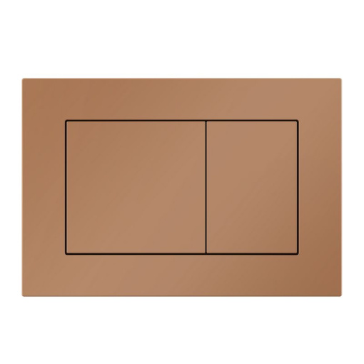 Клавиша АНИ пласт для системы скрытой установки прям. квадрат унитаза медь матовая WP1788