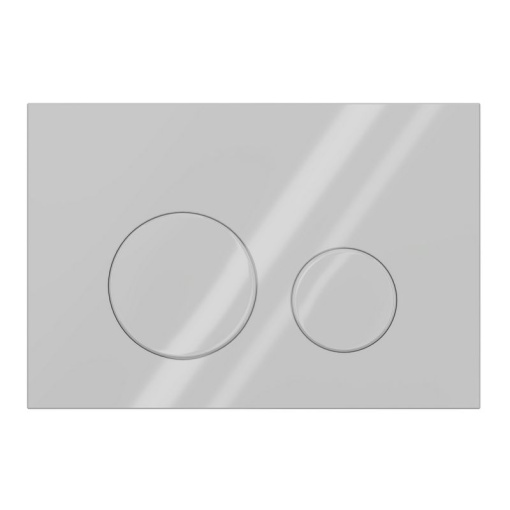 Клавиша смыва АНИ Пласт WPG1300G для инсталляции белая глянцевая круглая (старый артикул WP1300)