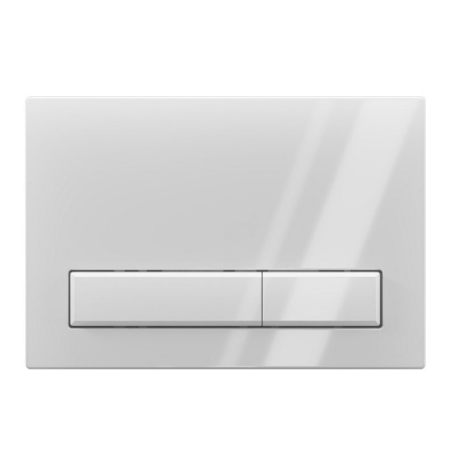 Клавиша смыва АНИ Пласт WPG1400G для инсталляции белая глянцевая прямоугольная (старый артикул WP1400)