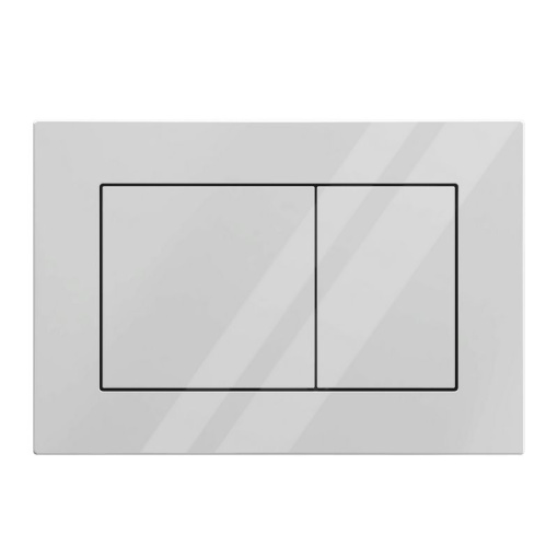 Клавиша АНИ пласт для системы скрытой установки унитаза прям. квадрат  белая глянцевая WPG1700G