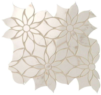 Мозаика Roma Gold Calacatta Delicato Daisy Mosaico (fQKW) 29х31,9