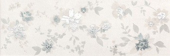 Плитка Deco&More 25X75 Flower White (fRGH)