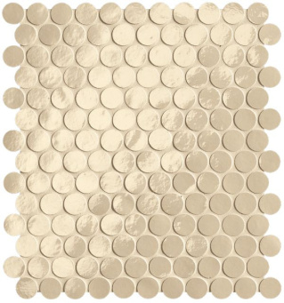 Мозаика Glim Beige Round Mosaico Brillante  (fROG)
