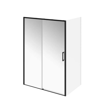 LN.140.SD.BLK.M Душевая дверь LINDO, раздвижная с функцией soft close, 140х195, матовый черный