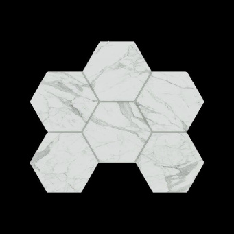 Мозаика MN01 Montis натуральная 25x28.5 белый
