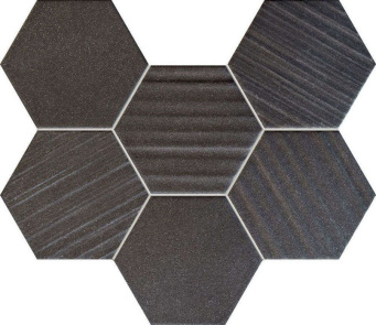 Мозаика Tubadzin Horizon Ms- hex black